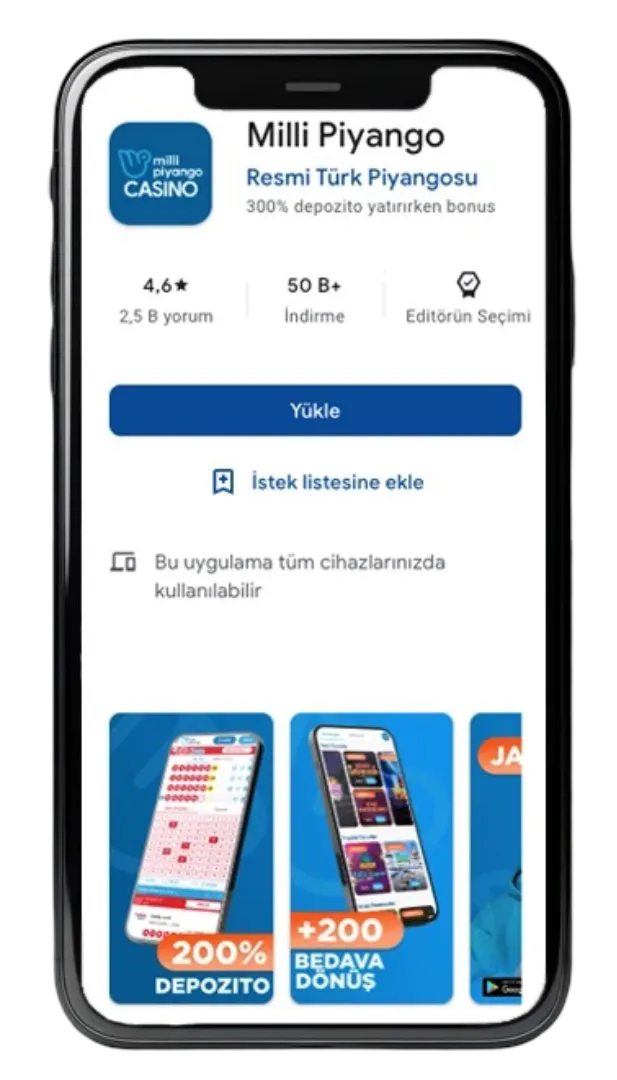 Mobile Milli Piyango Casino app for Android and IOS